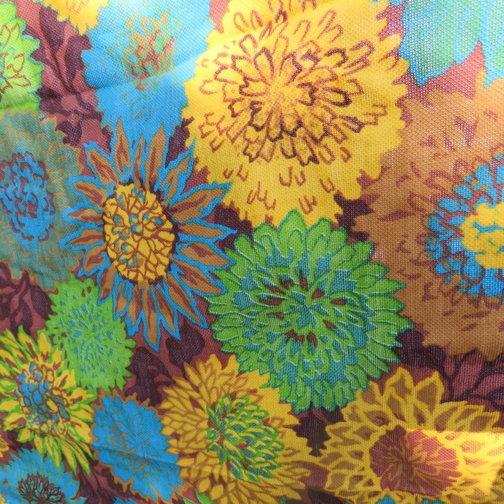 Vintage mid century fabric yardage - three designs - curtains, clothing etc.